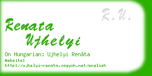 renata ujhelyi business card
